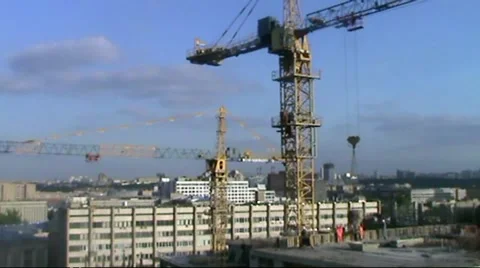 Cranes Stock Footage 5377587