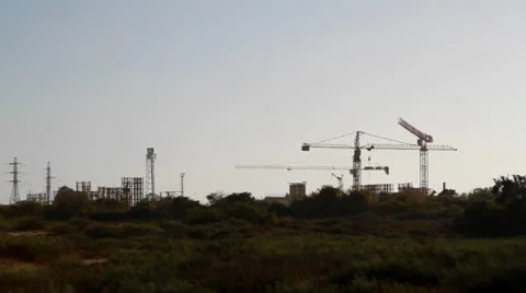 Cranes Stock Footage 22512600