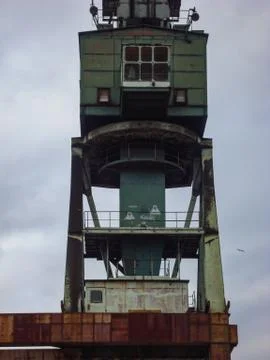 Cranes at the Gda?sk Shipyard. Stock Photos