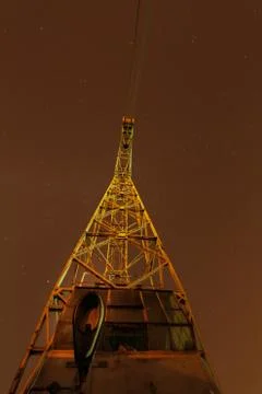Cranes at the Gda?sk Shipyard. Stock Photos