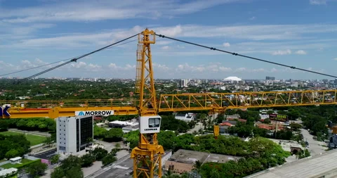 Cranes resting in Miami Stock Footage 157278260