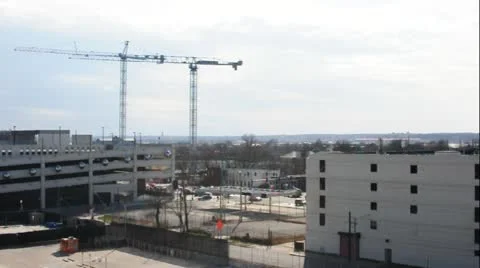 Cranes At Work Video stock 14833830