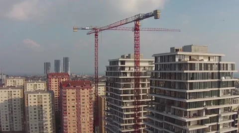 Cranes working Stock Footage 43267529