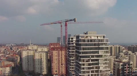 Cranes working Stock Footage 43267810