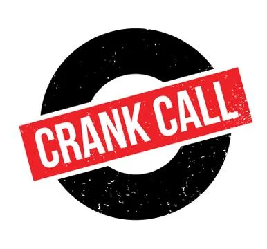 Crank Call rubber stamp Stock Illustration