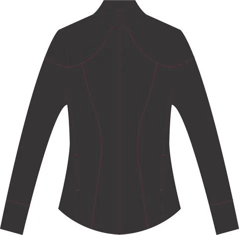 Cranked Jacket Template Mock ups Vectors Stock Illustration