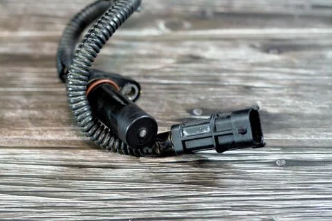Crankshaft position sensor, A crank sensor (CKP), an electronic device used.. 스톡 사진