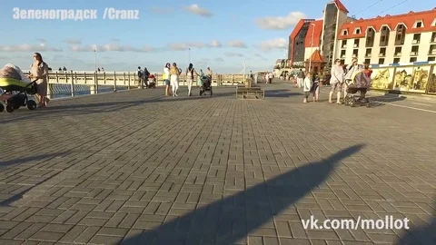 Cranz Zelnogradsk Stock Footage 100375316
