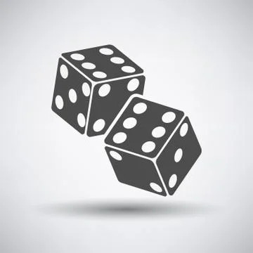 Craps Cubes Icon Stock Illustration