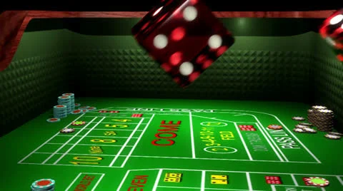 Craps dice table VBHD0353 Stock Footage 22590276