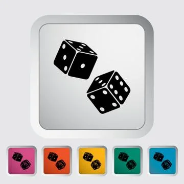 Craps icon Stock Illustration