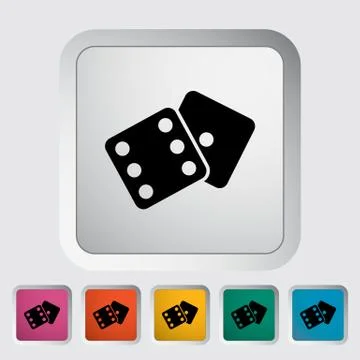 Craps icon Stock Illustration