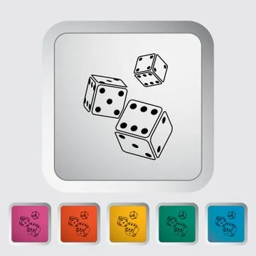 Craps icon Stock Illustration