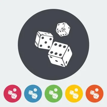 Craps icon Stock Illustration