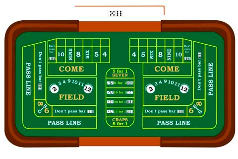 Craps Stock Illustration