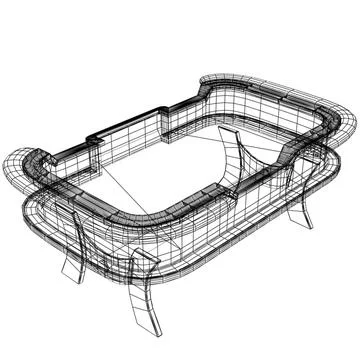 Craps Table 3D Model