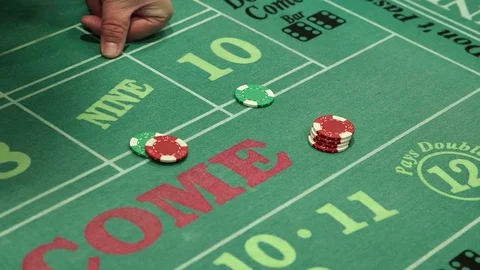 Craps Table Bets, Close Up Stock Footage 72872047