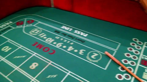  Craps Table Casino Pan Shot Stock Footage 59189222