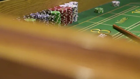 Craps Table Stock Footage 81607042