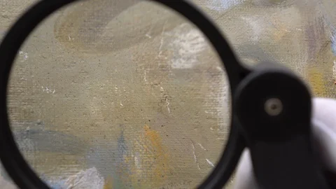 Craquelure in painted surfaces Stock Footage 101591222