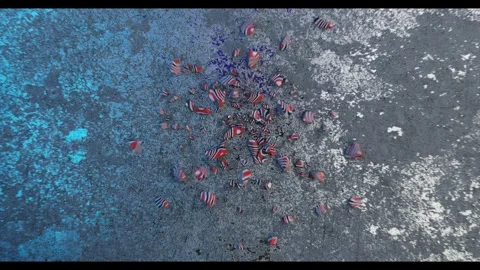 Crash on a background. 3D animation Video stock 283634663
