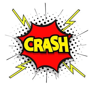 CRASH comic book Stock Illustration