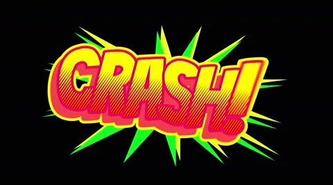 CRASH Comic expresion with matte Video stock 49005148
