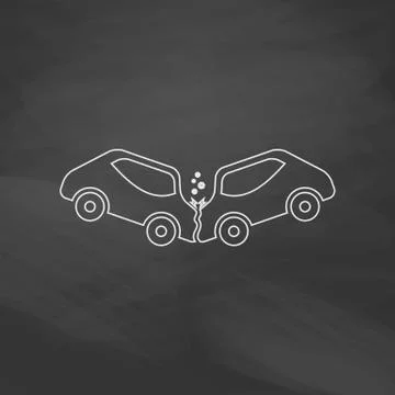 Crash computer symbol Stock Illustration