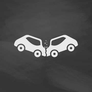 Crash computer symbol Stock Illustration