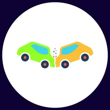 Crash computer symbol Stock Illustration