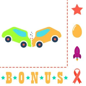 Crash computer symbol 스톡 일러스트