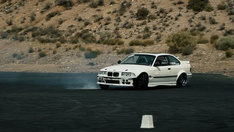 Crash drift car Stock Footage 128775113