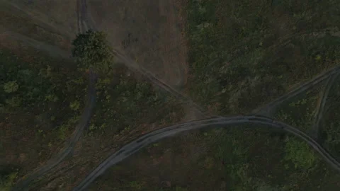 Crash. The drone loses control and falls to the ground. Aerial view. Video stock 137759238