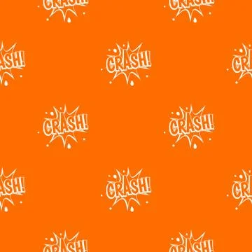 Crash explosion pattern seamless Illustrazione stock