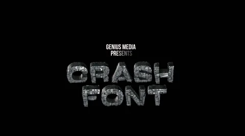 Crash Font 2016 Stock After Effects