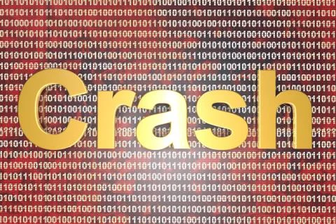 Crash Illustrazione stock