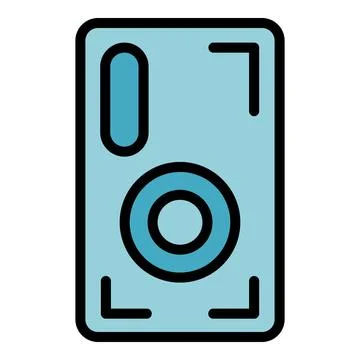 Crash phone case icon vector flat Stock Illustration