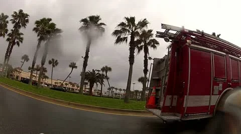 Crash scene drive-by Vídeo Stock 10818404