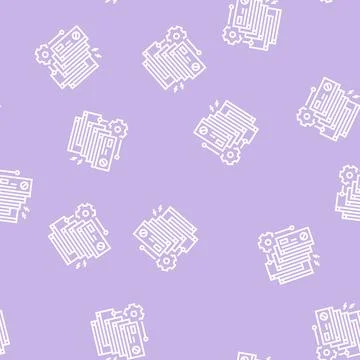 Crash system line seamless pattern 스톡 일러스트