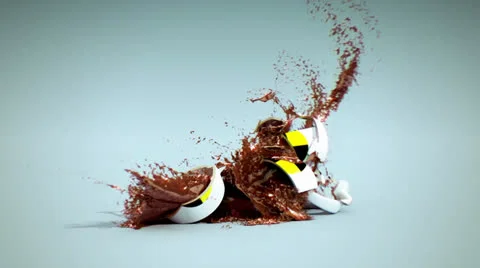 Crash Test Mug 스톡 동영상 24822451