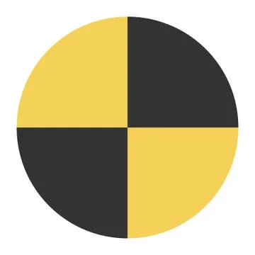 Crash test vector sign Illustration