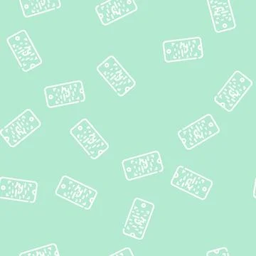 Crash viewfinder line vector seamless pattern Stock Illustration