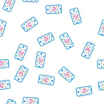 Crash viewfinder vector seamless pattern Stock Illustration