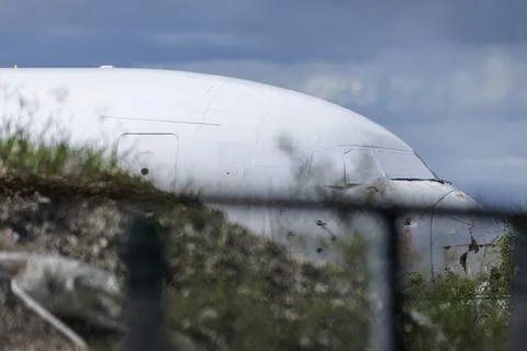 Crashed Amazon Prime Air cargo plane moved from Miami airport accident site, USA Stock Photos