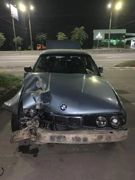 Crashed BMW Stock Photos