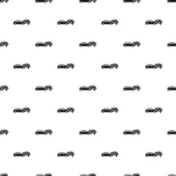 Crashed car pattern seamless vector Stock Illustration