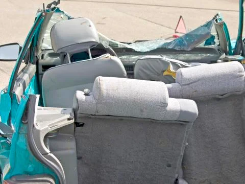 Crashed car Stock Photos