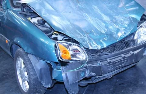 Crashed Car. Stock Photos