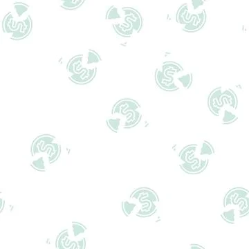 Crashed coin glyph seamless pattern イラスト素材