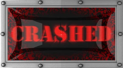Crashed on led Video stock 8693187